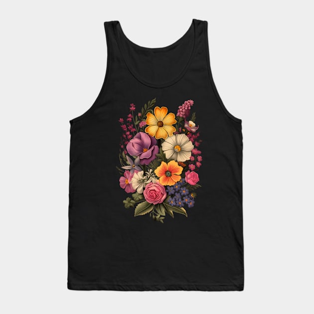 Vintage Flowers Tank Top by letnothingstopyou